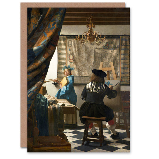 Johannes Vermeer Art Card The Allegory of Painting