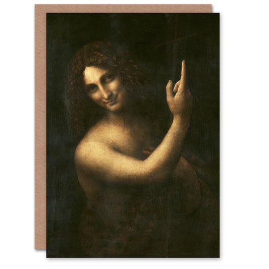 Leonardo da Vinci Art Card Saint John the Baptist