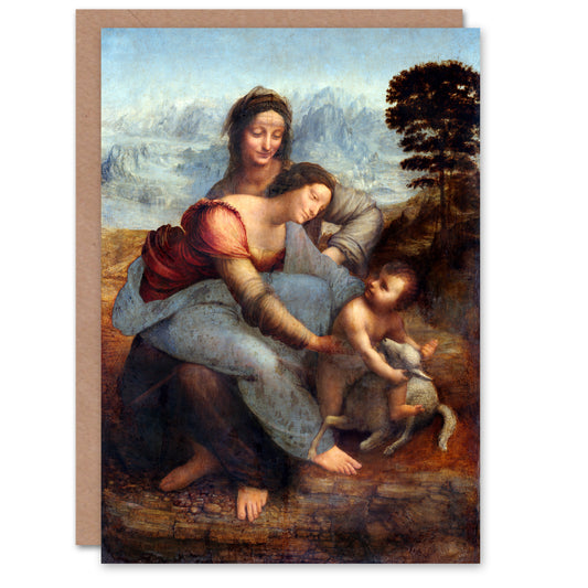Leonardo da Vinci Art Card Virgin and Child with Saint Anne