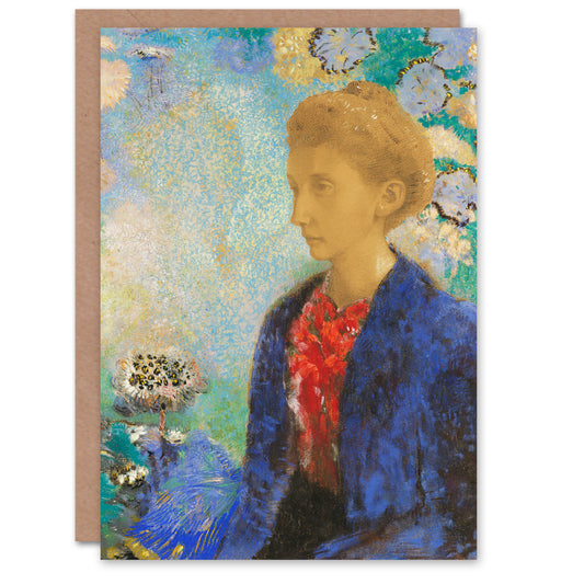 Odilon Redon Art Card Baroness of Domecy Portrait