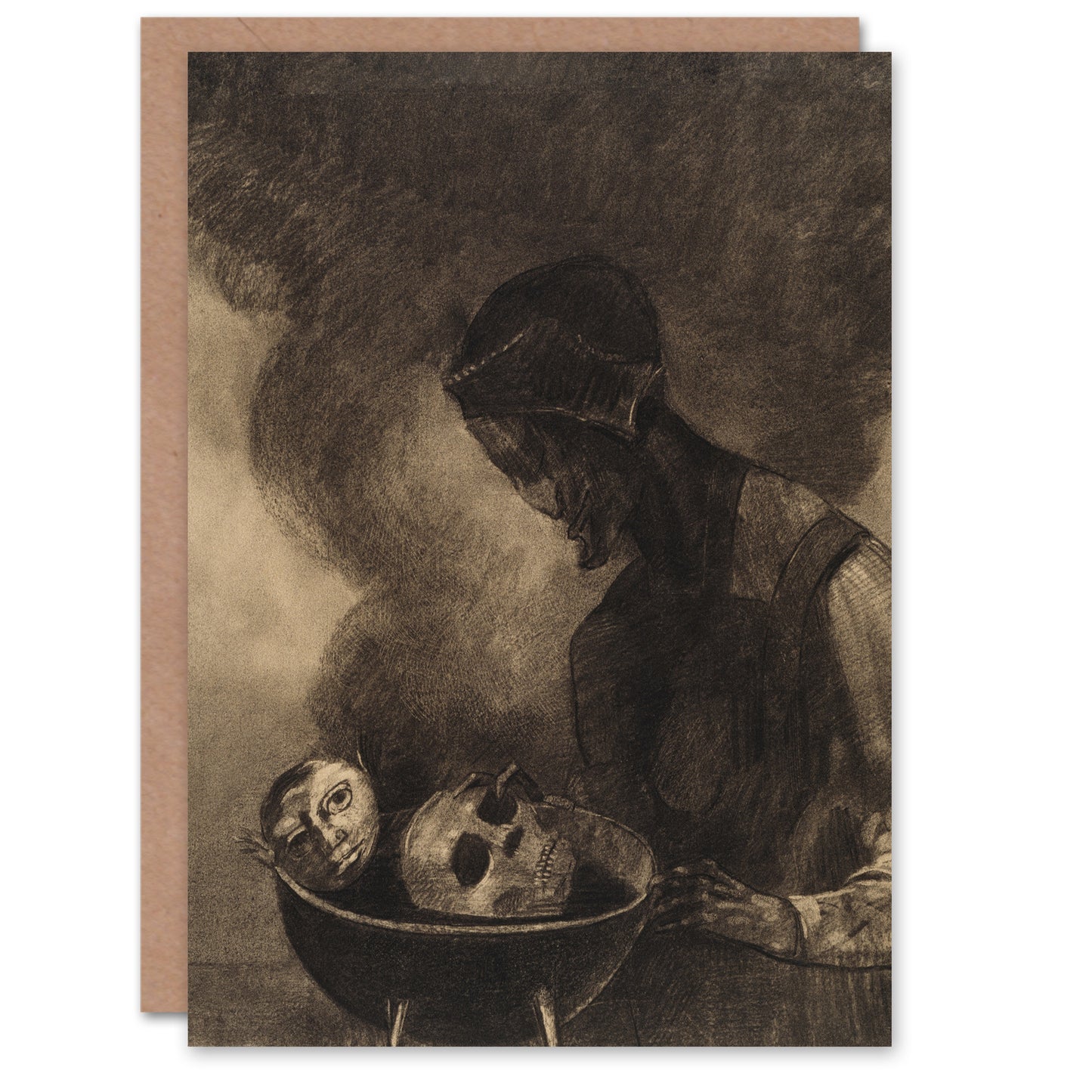 Odilon Redon Art Card Cauldron of the Sorceress
