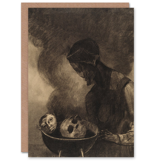 Odilon Redon Art Card Cauldron of the Sorceress