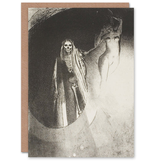 Odilon Redon Art Card Death Let Us Embrace Each Other