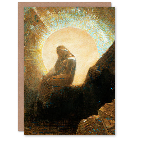 Odilon Redon Art Card Melancholy Portrait of a Woman