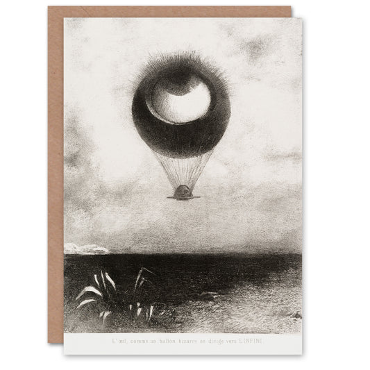 Odilon Redon Art Card The Eye Like a Strange Balloon