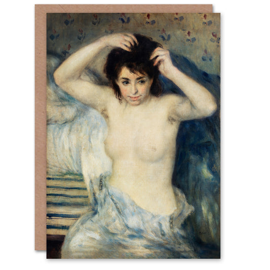 Pierre Auguste Renoir Art Card Before the Bath Nude Portrait
