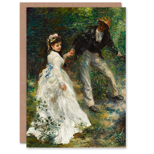 Pierre Auguste Renoir Art Card The Promenade Couple