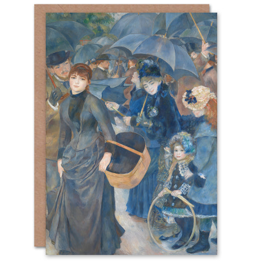 Pierre Auguste Renoir Art Card The Umbrellas Oil Painting
