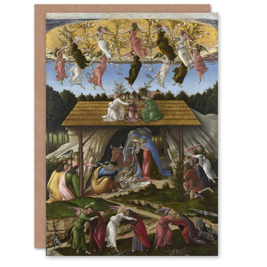 Sandro Botticelli Art Card Mystic Nativity Painting
