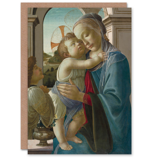 Sandro Botticelli Art Card Virgin and Child with an Angel