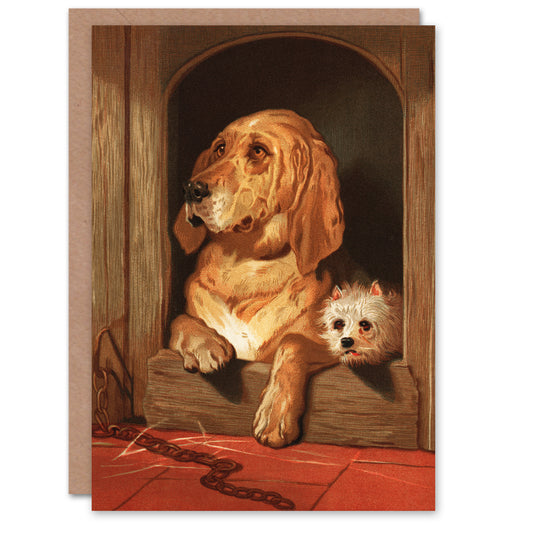 Sir Edwin Landseer Art Card Dignity and Impudence Dog Portrait