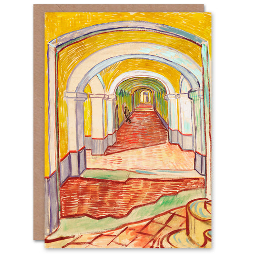 Vincent van Gogh Art Card Corridor in the Asylum