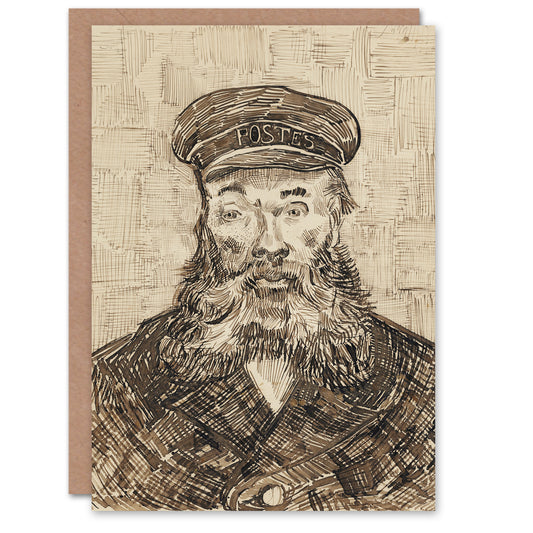 Vincent van Gogh Art Card Sketch Portrait of Joseph Roulin