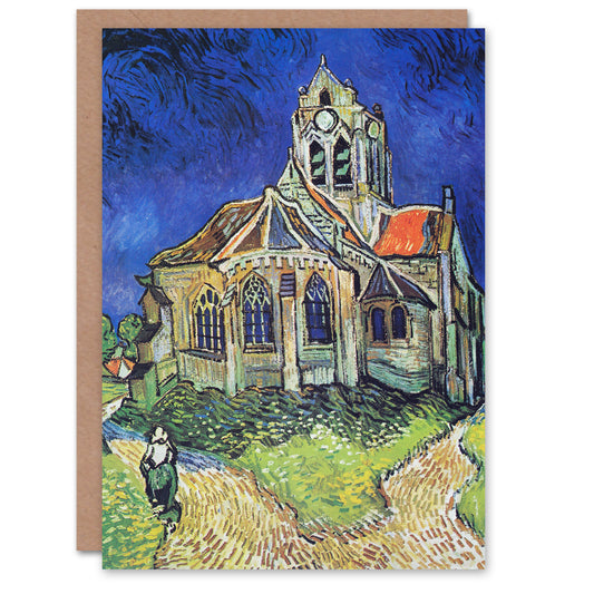 Vincent van Gogh Art Card The Church at Auvers Oil Painting