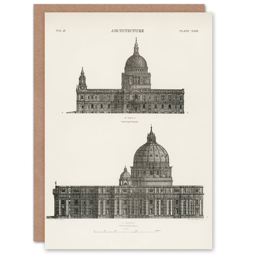 Vintage Encyclopaedia Britannica Art Card St Paul St Peters