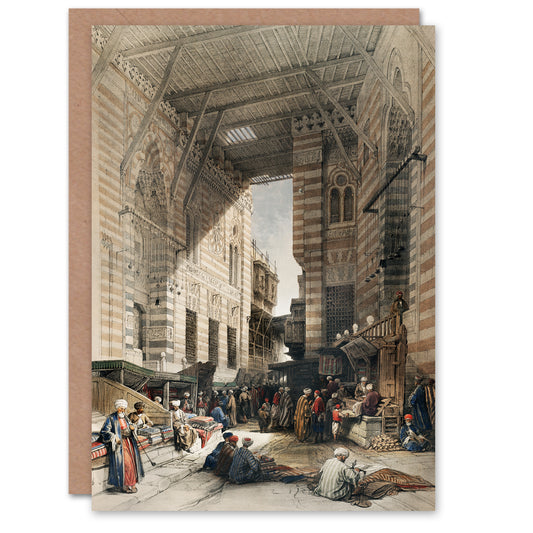 David Roberts Art Card Silk Mercer Bazaar El Ghatreshyeh