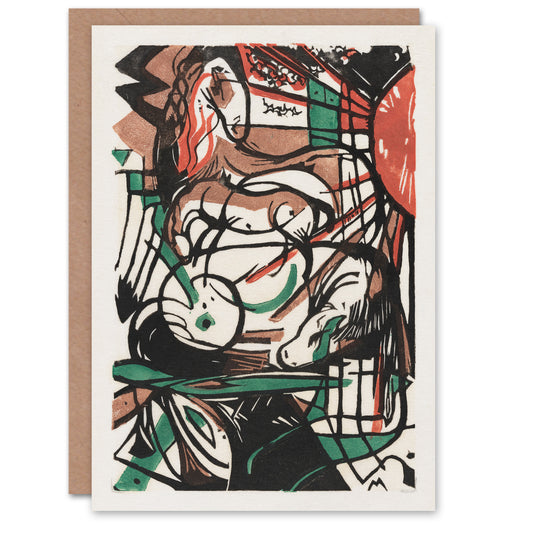 Franz Marc Art Card The Birth of Horses Abstract Painting