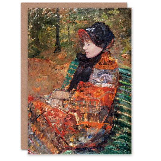 Mary Cassatt Art Card Autumn Portrait of Lydia in a Park