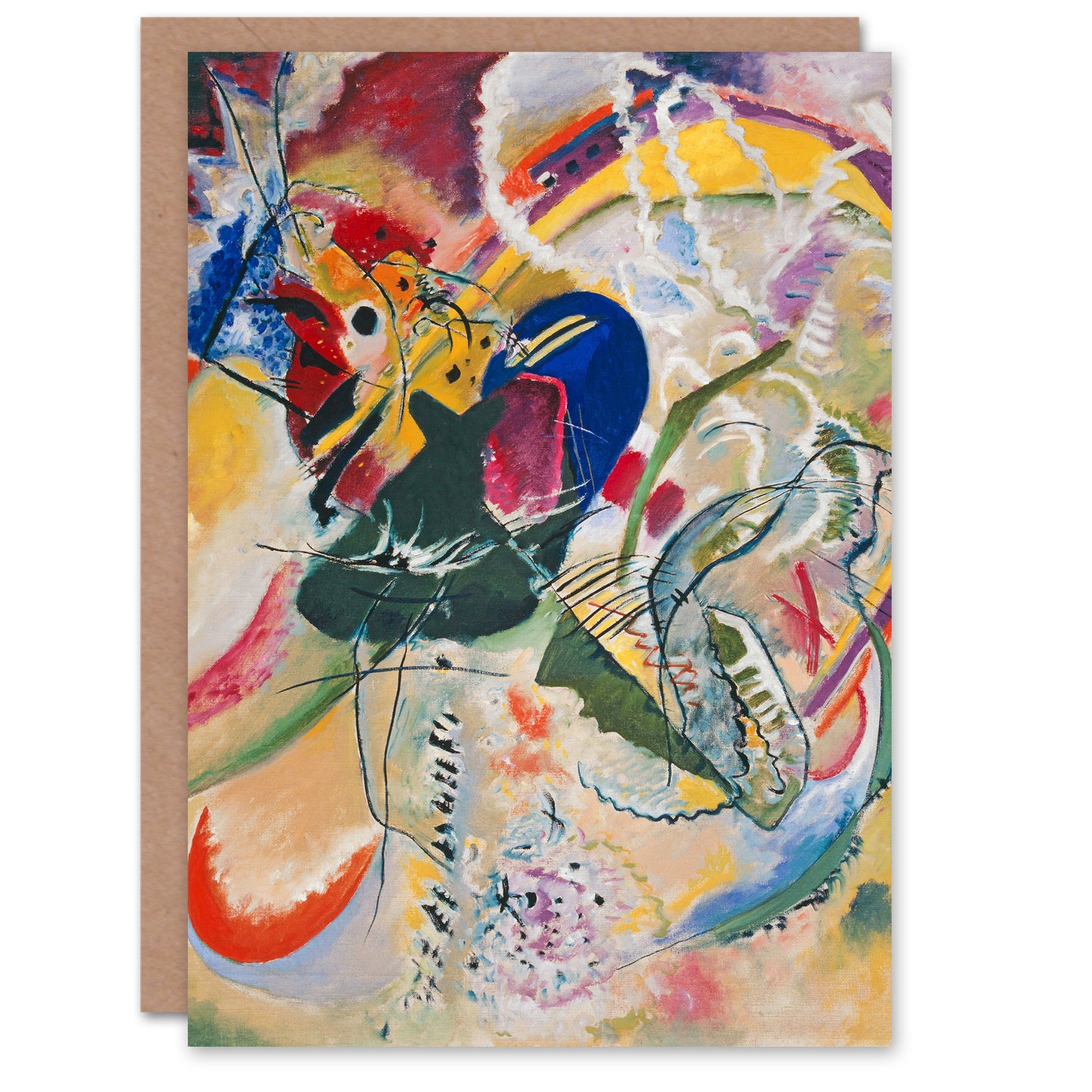 Wassily Kandinsky Art Card Improvisation 35 Colourful Abstract