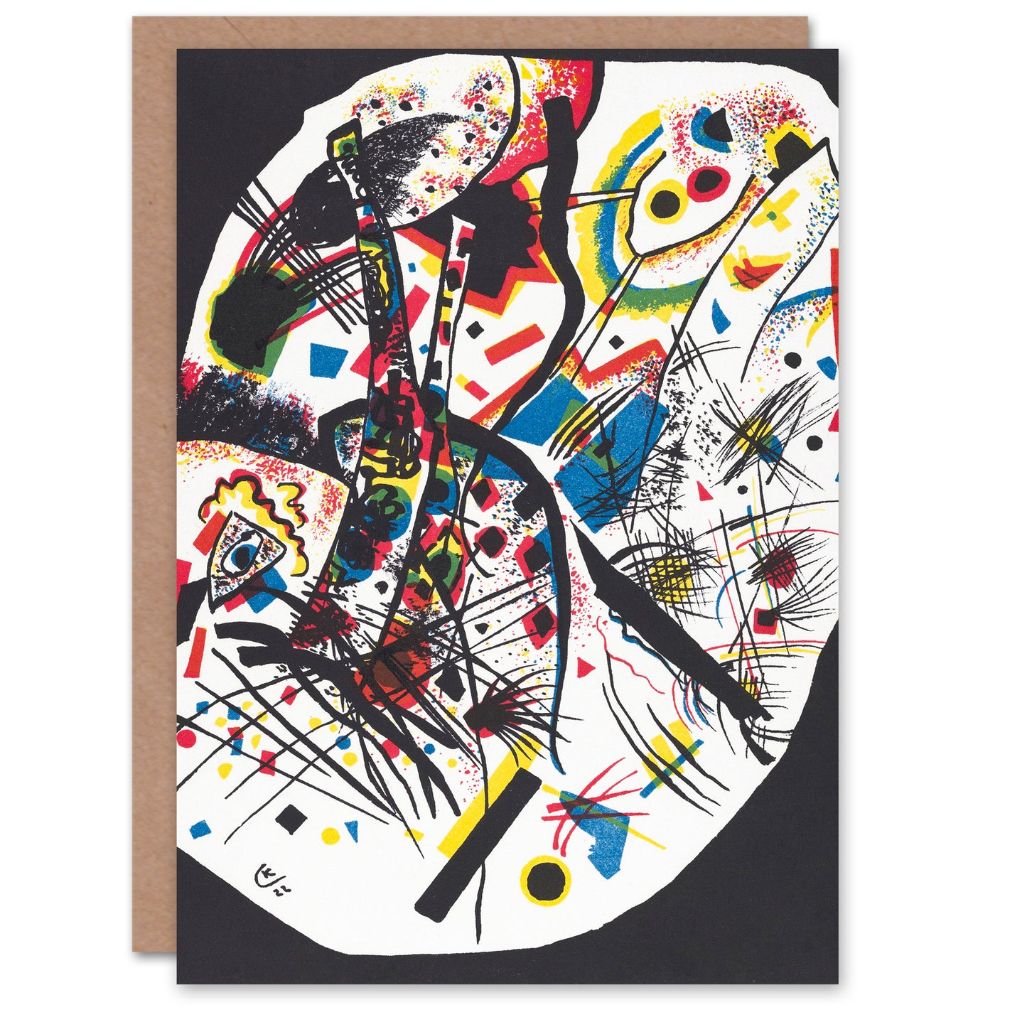Wassily Kandinsky Art Card Small Worlds III Abstract Painting