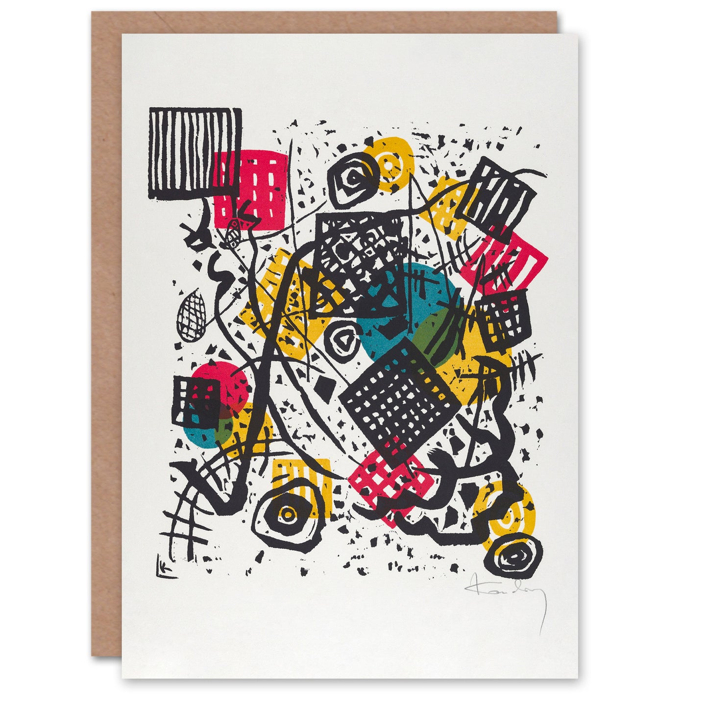 Wassily Kandinsky Art Card Small Worlds V Abstract Painting