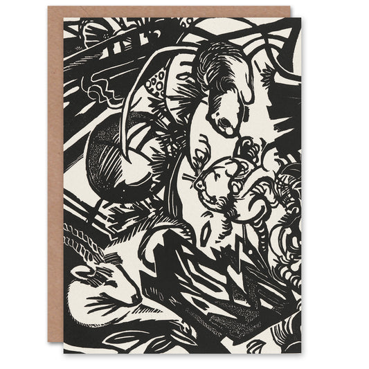 Franz Marc Art Card Animal Legend Tierlegende Landscape
