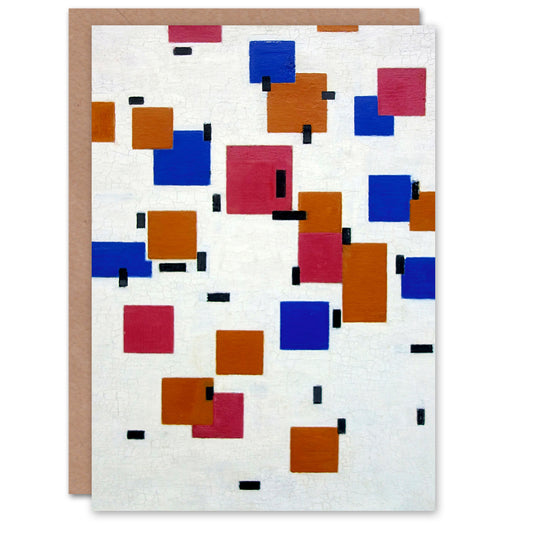 Piet Mondrian Art Card Composition in Colour A De Stijl