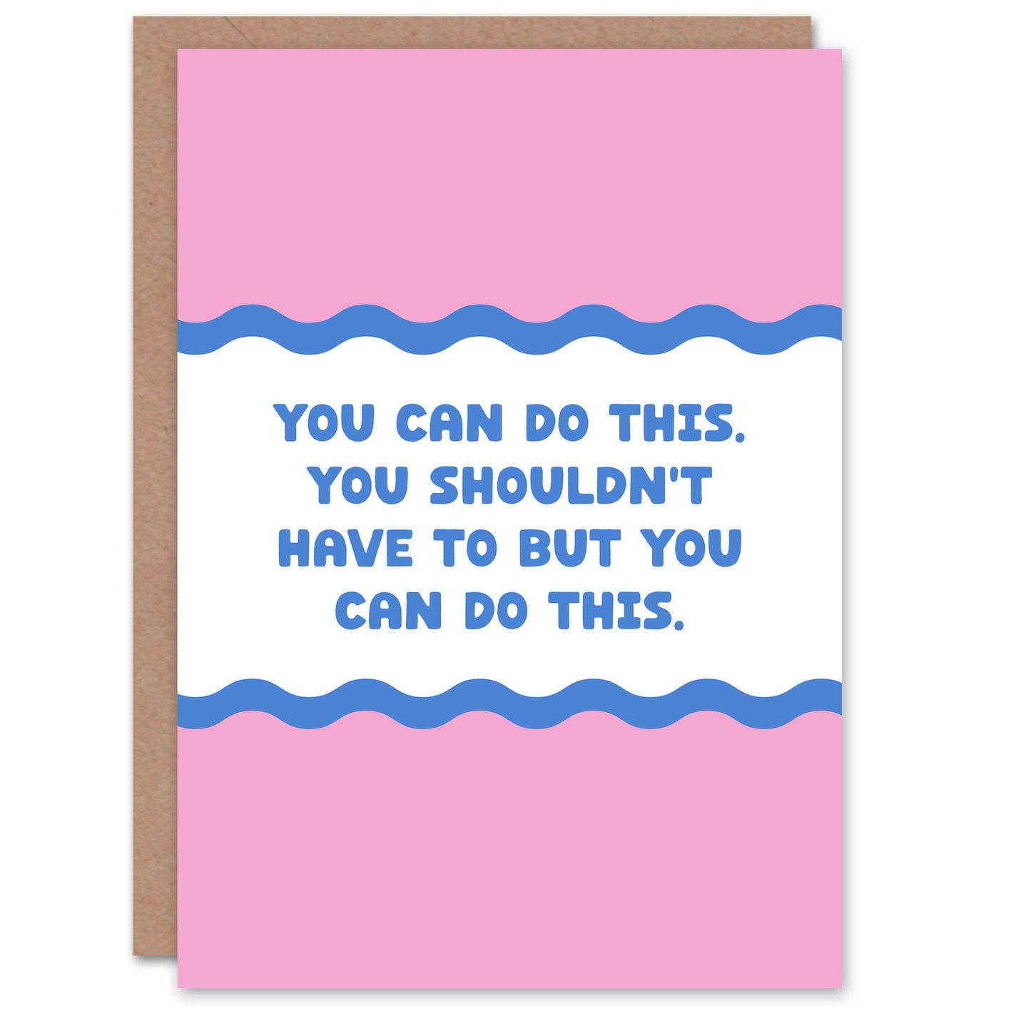 You Can Do This Modern Funny Motivational Good Luck Card
