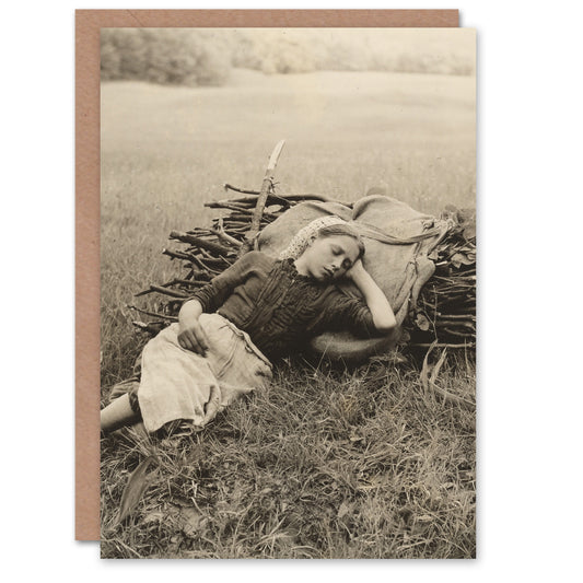 Alfred Stieglitz Art Card Weary Woman Vintage Photography