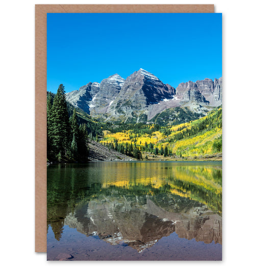 Carol M Highsmith Art Card Maroon Bells Rocky Mountain Peaks