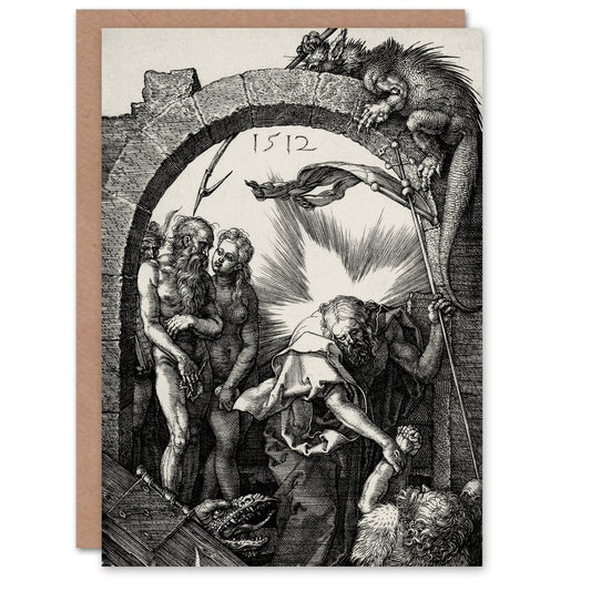 Albrecht Durer Art Card Harrowing of Hell Christ in Limbo