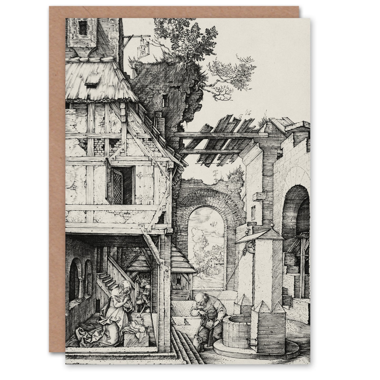 Albrecht Durer Art Card The Nativity Birth of Jesus Christ