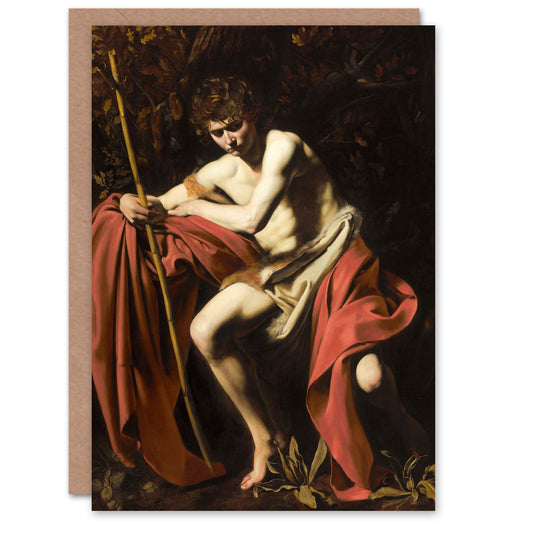 Caravaggio Art Card Saint John the Baptist in the Wilderness