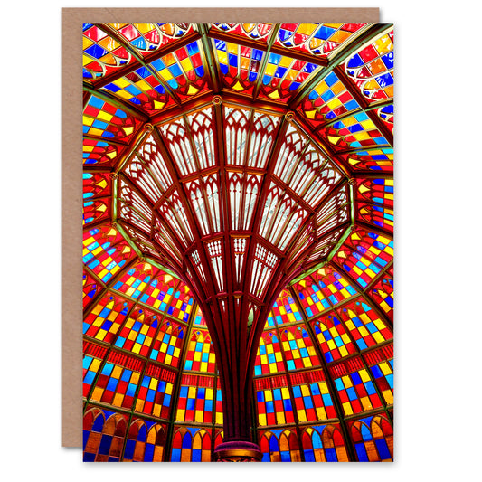 Carol Highsmith Art Card State Capitol Building Stained Glass Ceiling
