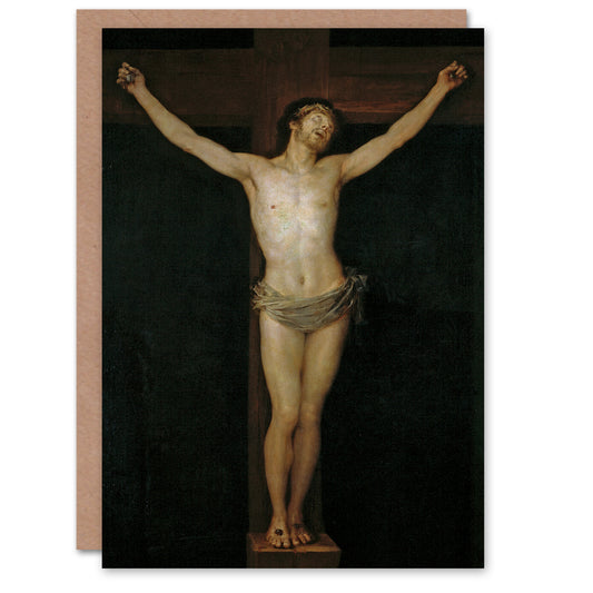Francisco Goya Art Card Jesus Christ Crucified Oil Painting