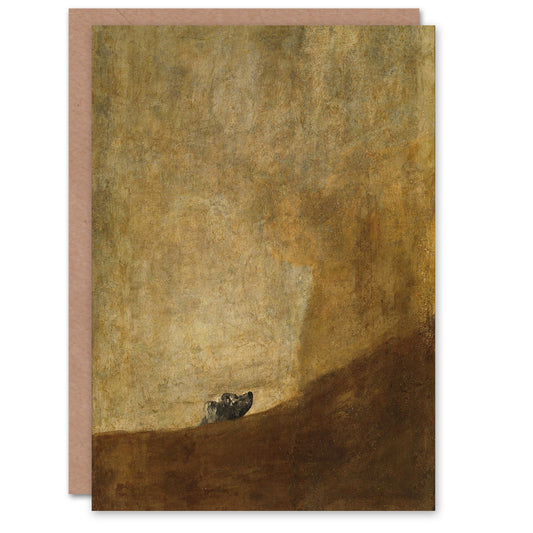 Francisco Goya Art Card Le Chien The Dog Oil Painting