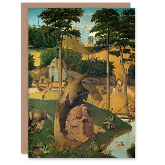 Hieronymus Bosch Art Card Temptations of Saint Anthony