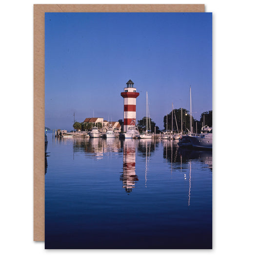 John Margolies Art Card Harbourtown Lighthouse South Carolina