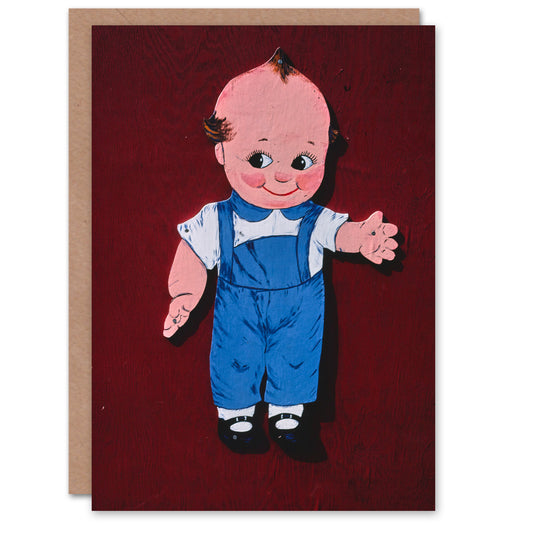 John Margolies Art Card Retro Kewpie Boy Deer Acres Fun Park Photo