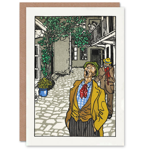 Moriz Jung Art Card Naturally Gifted Singer Serenade Painting
