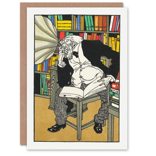 Moriz Jung Art Card The Dialectician Colourful Painting