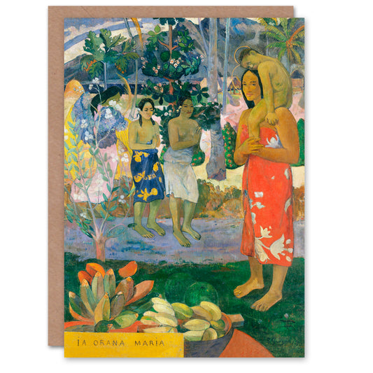 Paul Gauguin Art Card Hail Mary La Orana Maria Oil Painting