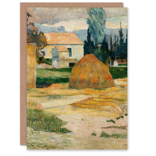 Paul Gauguin Art Card Landscape Near Arles Oil Painting