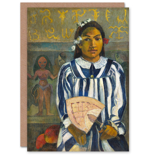 Paul Gauguin Art Card The Ancestors of Tehamana Oil Painting