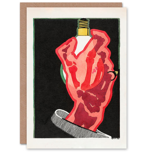 Reijer Stolk Art Card Lampen Lamps Advertising Design