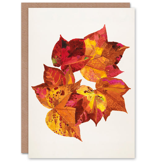 Reijer Stolk Art Card Autumn Leaves Watercolour Painting