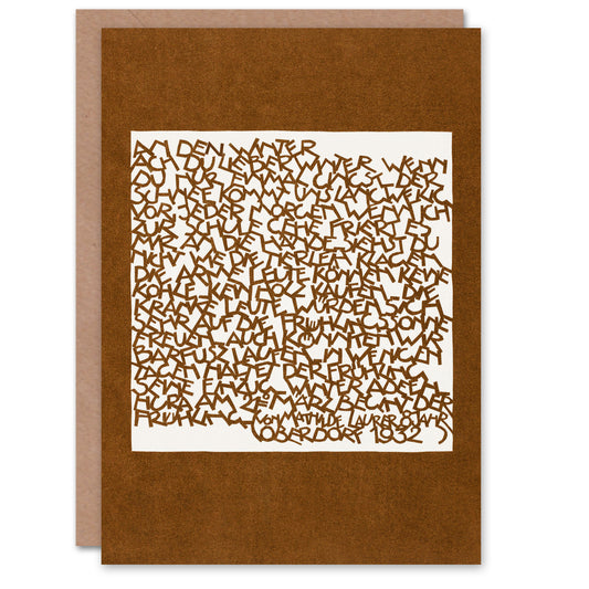 Reijer Stolk Art Card In The Winter Typography Painting