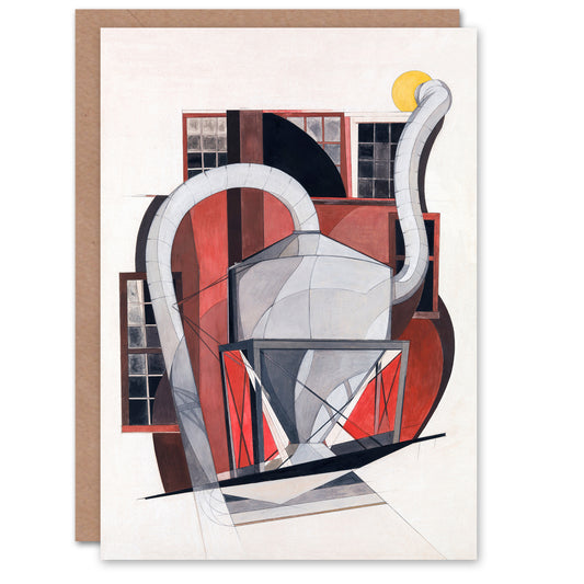 Charles Demuth Art Card Industrial Machinery Cubist Painting