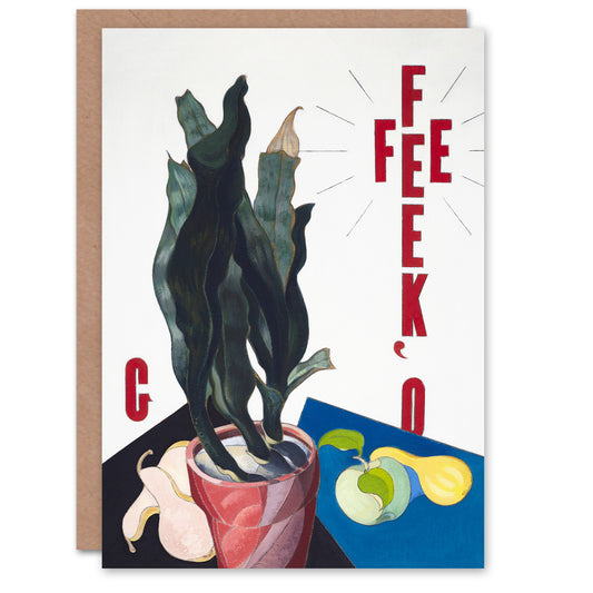 Charles Demuth Art Card O Keeffe Stylised Poster Portrait