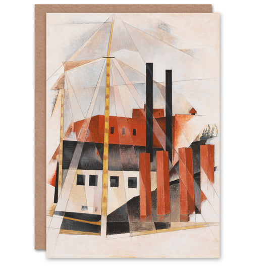 Charles Demuth Art Card Piano Movers Holiday Cubist Painting